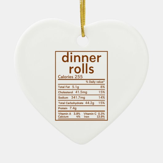 eetlust - voedingsfeiten keramisch ornament (Voorkant)