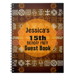 Eetnisch 15e Birthday Party Guest Book Notitieboek