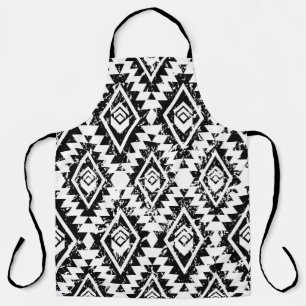 Eetnisch naadloos patroon met een monochrome stam schort