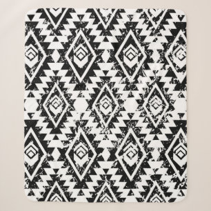 Eetnisch naadloos patroon met een monochrome stam sherpa deken