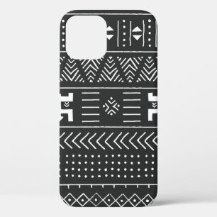 Eetnisch patroon van zwarte en witte stammen met g Case-Mate iPhone case
