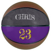 Eetsen van Paars Geel Geel Aantal Basketbal (Voorkant)