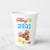 Eetservies Is Echt Plezier Papieren Bekers (Voorkant)