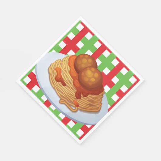 Eetster voor spaghetti servet (Hoek)