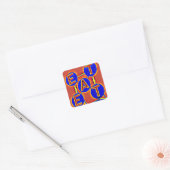 eetsticker vierkante sticker (Envelop)