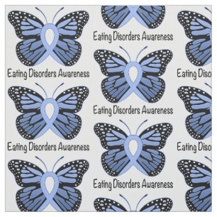 Eetstoornis Butterfly Awareness Ribbon Stof