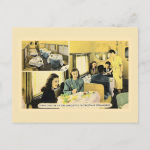  eetwagen op treinen briefkaart