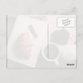 Eetwaren op een lijst briefkaart (Achterkant)