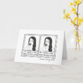 Eeuon per dag houdt iedereen weg van striptekening kaart (Gele Bloem)