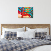 Eeuwboom Canvas Afdruk (Insitu (Slaapkamer))