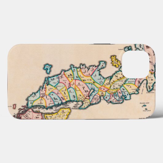 Eeuwenoude Antiek kaart van Japan Circa 1655 Case-Mate iPhone Case (Achterkant (horizontaal))