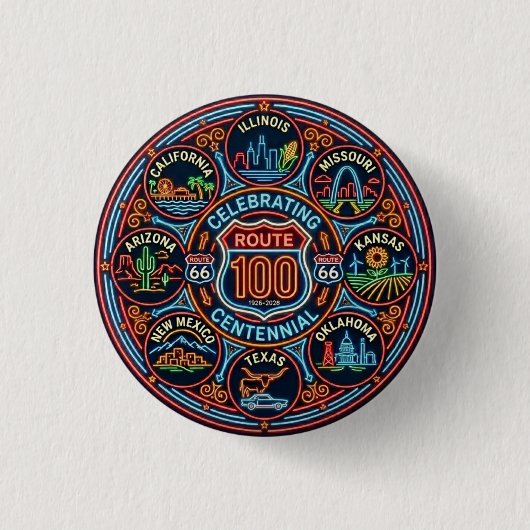 Eeuwfeest Moederweg Alle Staten Ronde Button 3,2 Cm (Voorkant)