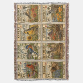 Eeuwfeest Moederweg Botanische Stempel Deken (Voorkant Verticaal)