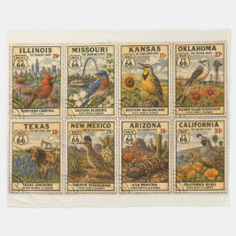 Eeuwfeest Moederweg Botanische Stempel Fleece Deken