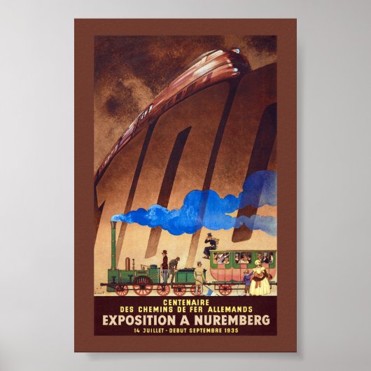 Eeuwfeest van de Duitse Spoorwegen Oude Poster 19 (Voorkant)
