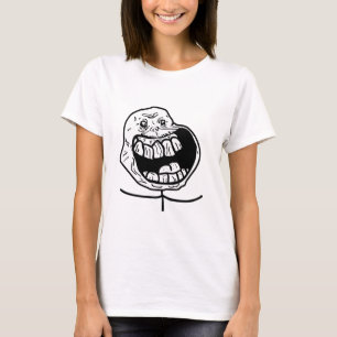 eeuwig alleen gezicht t-shirt