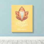 Eeuwig als de sterren Avondster Grafisch ontwerp Canvas Afdruk (Insitu (Houten vloer))
