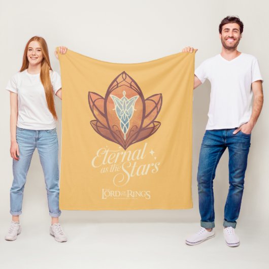 Eeuwig als de sterren Avondster Grafisch ontwerp Fleece Deken (In situ)