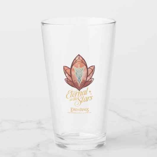 Eeuwig als de Sterren Avondster Grafisch ontwerp Glas (Voorkant)