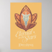 Eeuwig als de Sterren Avondster Grafisch ontwerp Poster (Voorkant)