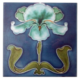 Eeuwig Bloeiende Blauwe Iris Tegeltje