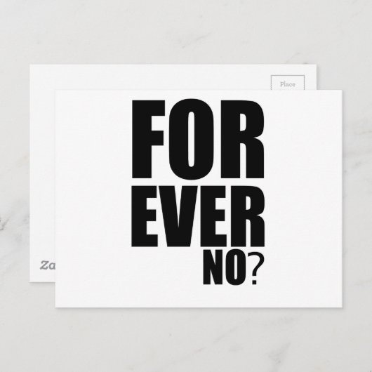 eeuwig briefkaart (Voorkant / Achterkant)
