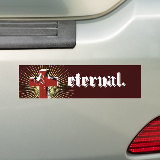 eeuwig bumpersticker (Op auto)