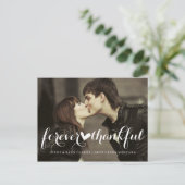 EEUWIG DANKBAAR SCRIPT | BRUILOFT POST KAART (Staand voorkant)