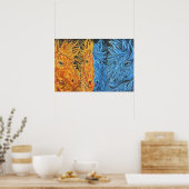 Eeuwig evenwicht-Paarden-Twin Flame Art- Poster (Keuken)