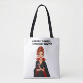 Eeuwig foutloze vampier Ms Sass Tote Bag (Voorkant)