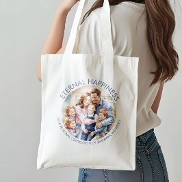 Eeuwig geluk Gelukkige familie Kinderen en volwass Tote Bag