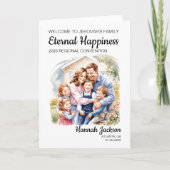 Eeuwig geluk Gelukkige gezinsdoop Kaart (Voorkant)