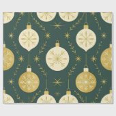 Eeuwig groene sprankels cadeaupapier (Vlak)