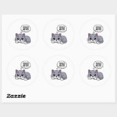 EEUWIG IN JE GEDACHTEN Mijn liefde Ronde Sticker (Vel)