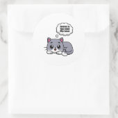 EEUWIG IN JE GEDACHTEN Mijn liefde Ronde Sticker (Tas)