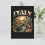 Eeuwig Italië Bedankkaart (Staand voorkant)