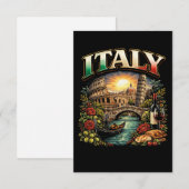 Eeuwig Italië Bedankkaart (Voorkant / Achterkant)