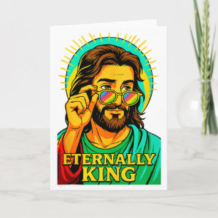 Eeuwig Koning Cool Jezus Christelijke Anime Manga  Kaart