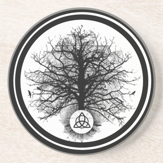 Eeuwig leven zandsteen onderzetter (Voorkant)