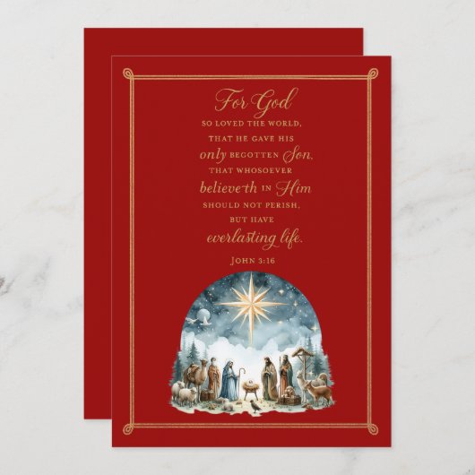 eeuwig licht feestdagenkaart (Voorkant / Achterkant)