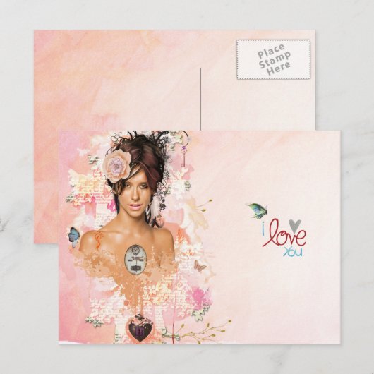 eeuwig liefde briefkaart (Voorkant / Achterkant)