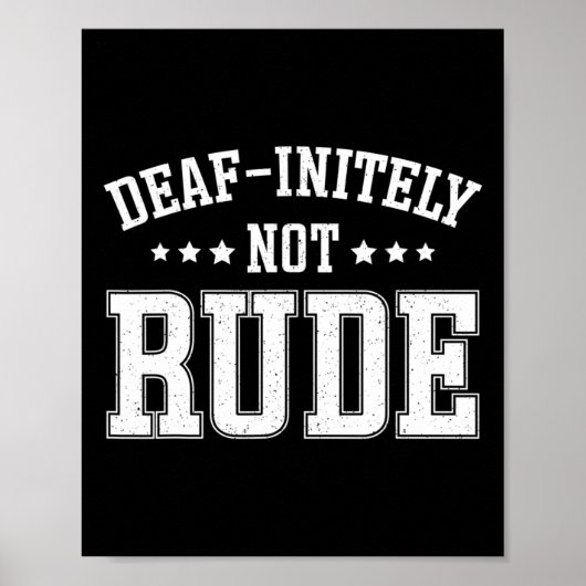 Eeuwig niet onbeleefd plezier doof poster (Voorkant)