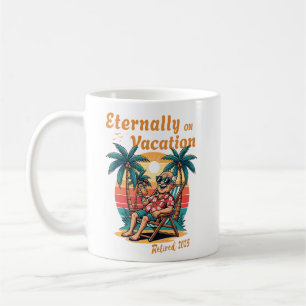 Eeuwig op Vakantie Retro Pensioen 2025 Koffiemok