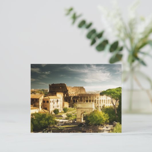 Eeuwig Rome gezien Briefkaart Colosseum (Staand voorkant)