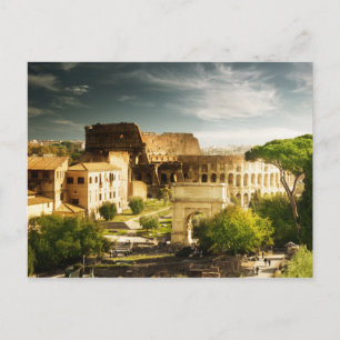 Eeuwig Rome gezien Briefkaart Colosseum