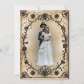 Eeuwig verenigde man en vrouw skeletten kaart (Voorkant)