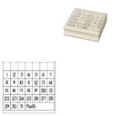 Eeuwigdurende maandelijkse kalender voor Bujo Wood Rubberstempel (Gestempeld)
