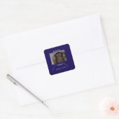Eeuwigdurende Pootafdruk Band Vierkante Sticker (Envelop)