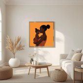 Eeuwige Band – Afrikaanse Moeder & Kind Kunst I Poster