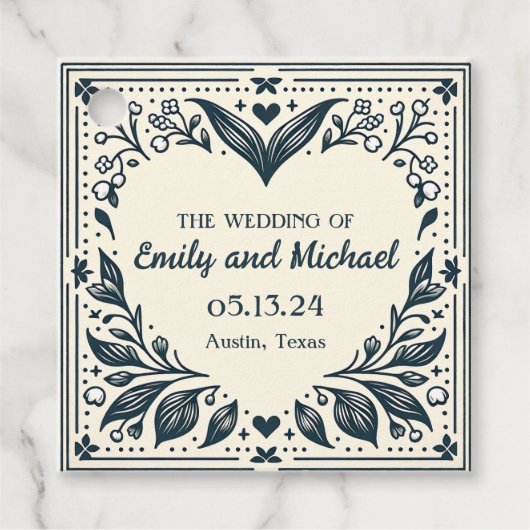 Eeuwige bloei bedankjes labels (Voorkant)